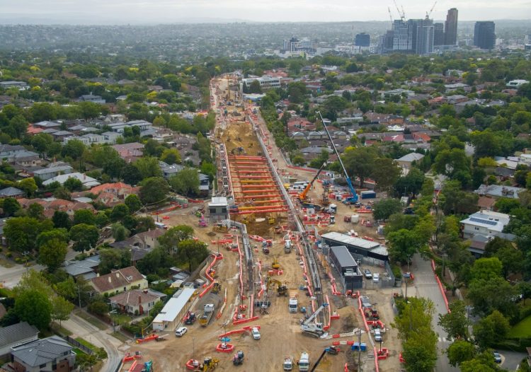 Victoria’s level crossing removal project. Image: Victorian Government