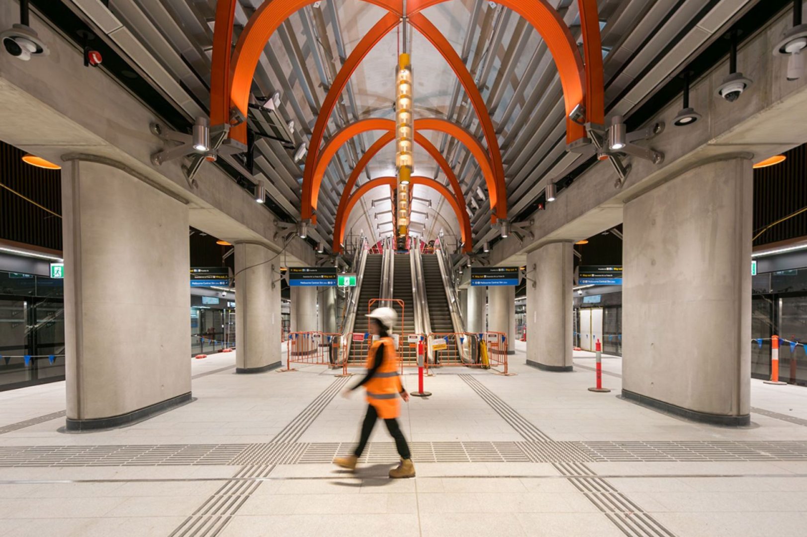 The completed State Library Station. Image: Victoria's Big Build