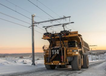 Catenary power for heavy industry