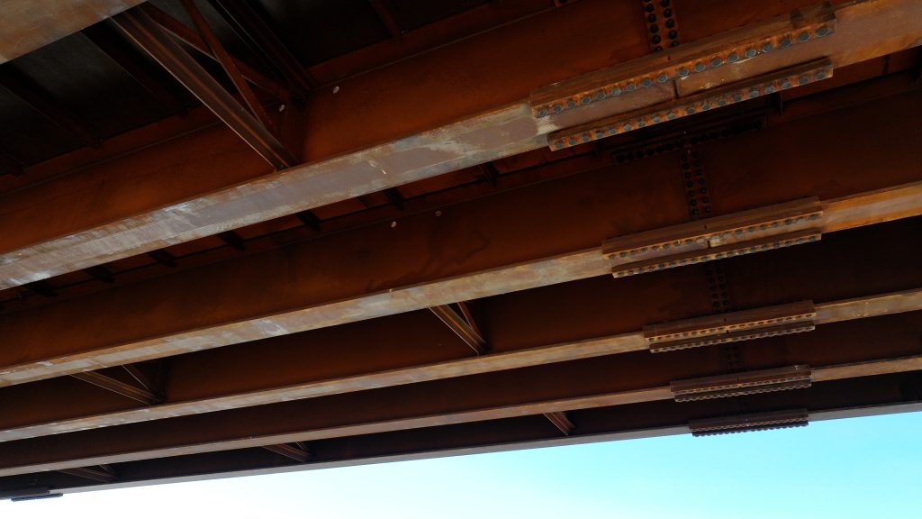 New Fitzroy River Bridge, Kimberley, WA featuring welded beams made from REDCOR® weathering steel.