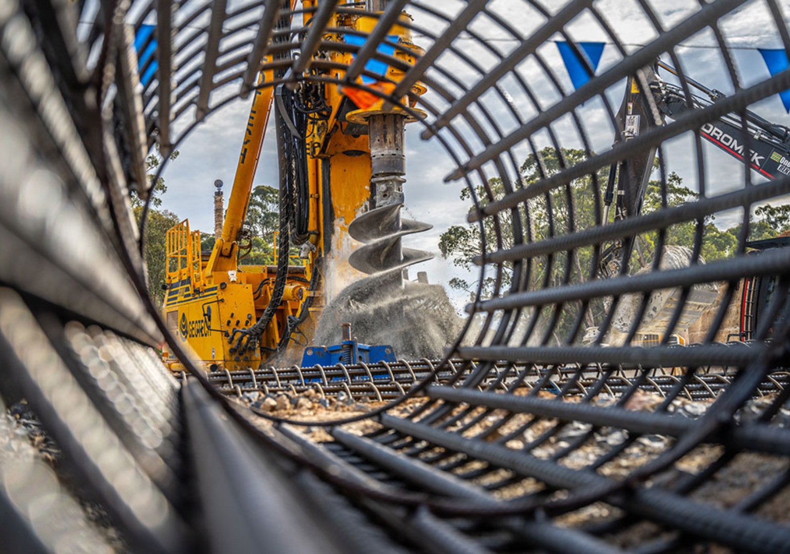 A unique angle on Pile works on the Inland Rail project