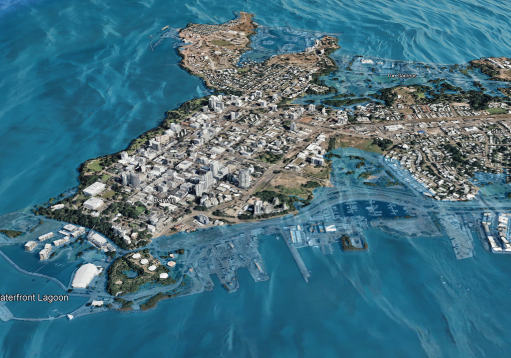 The Darwin inundation model (for illustration purposes only)