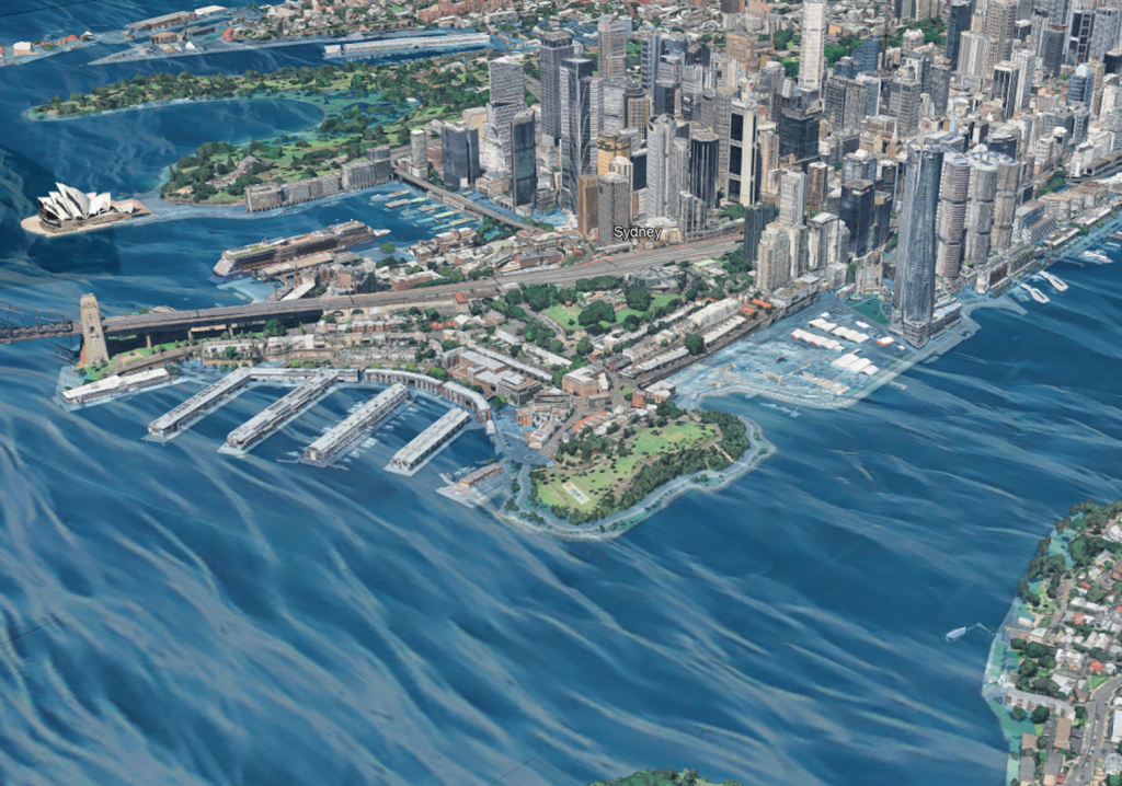 The Sydney inundation model (for illustration purposes only)